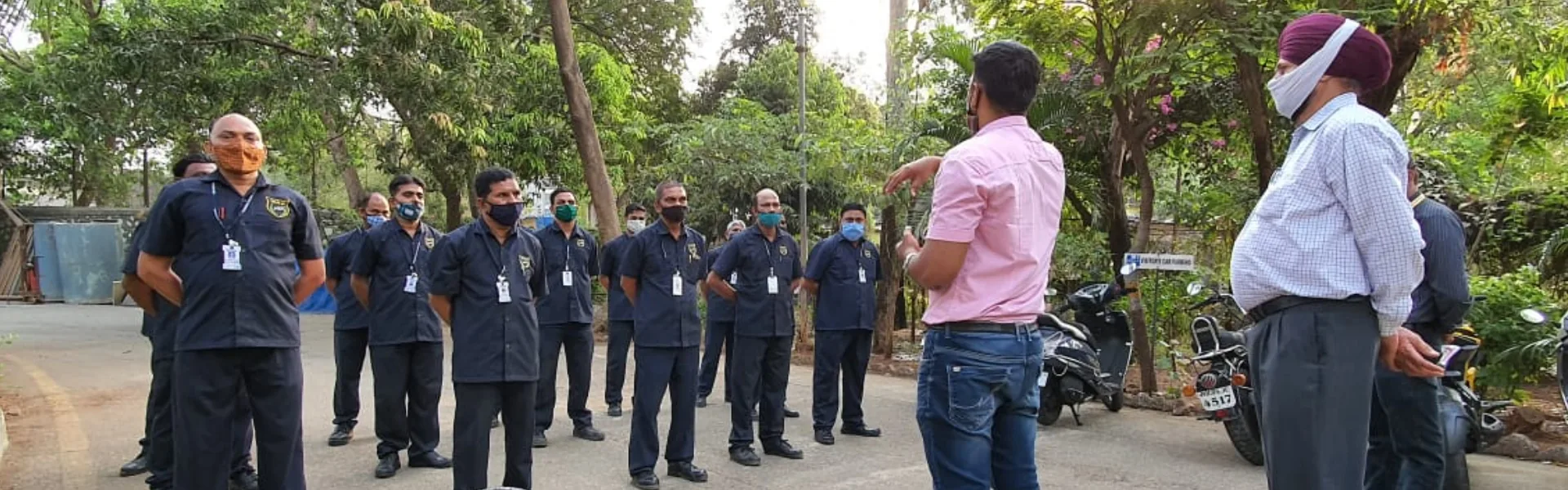 Workplace training session for manpower services